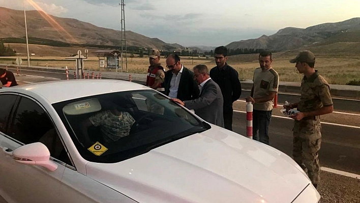 Kaymakam Erdem trafik denetimine katıldı 
