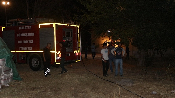 Bahçe yangını evlere sıçramadan kontrol altına alındı 