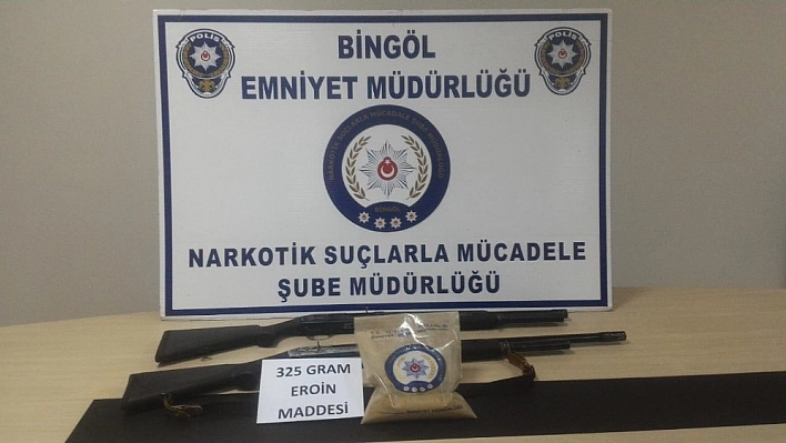 Bingöl'de eroinle yakalanan şüpheli tutuklandı 