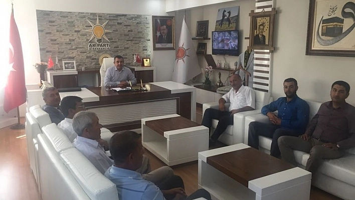 Muhtarlardan Koca'ya hayırlı olsun ziyareti 