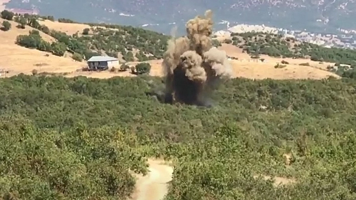 Tunceli'de PKK'nın kullandığı 2 sığınak imha edildi 