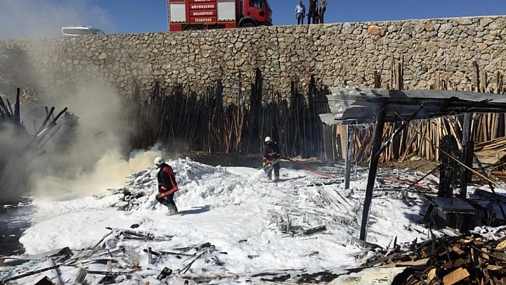 Malatya'da yangında maddi hasar oluştu 