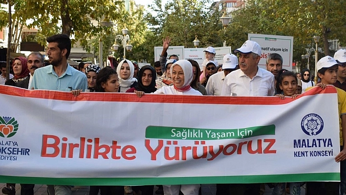 Sağlıklı yaşam için birlikte yürüdüler 