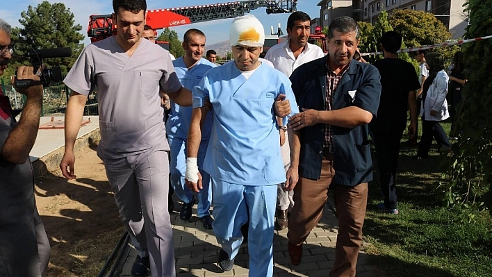 Diş Hekimliği Fakültesinde yangın tatbikatı yapıldı 