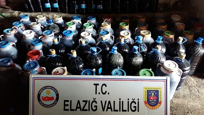 Elazığ'da 6 ton kaçak şarap ele geçirildi 