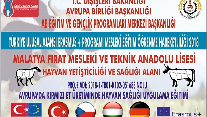 Fırat Tarım Meslek Lisesi Avrupa yolunda 