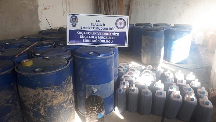 Elazığ'da 5 ton kaçak içki ele geçirildi 