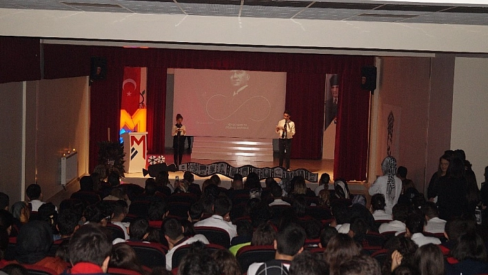 Mercan Kolejinde 10 Kasım Anma töreni 