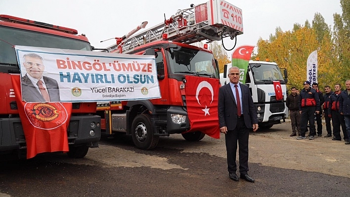 Bingöl itfaiyesine 32 metre merdivenli İtfaiye aracı 