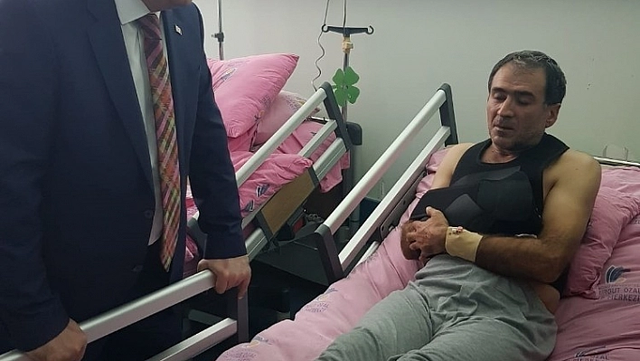 Polat'tan kazazedelere geçmiş olsun ziyareti 