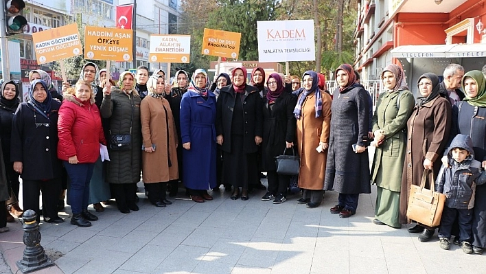 Kadına yönelik şiddete dikkat çektiler 