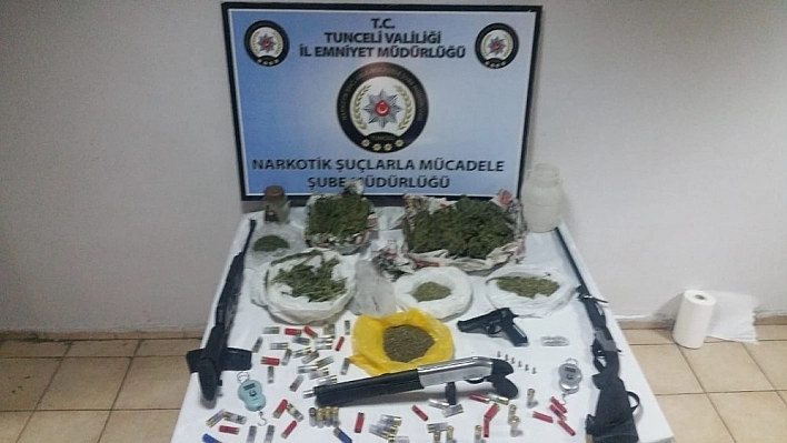 Tunceli'de uyuşturucu operasyonu:1 şüpheli tutuklandı 