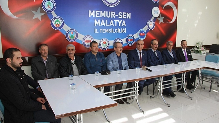 Memur Sen Malatya'da görev değişimi 