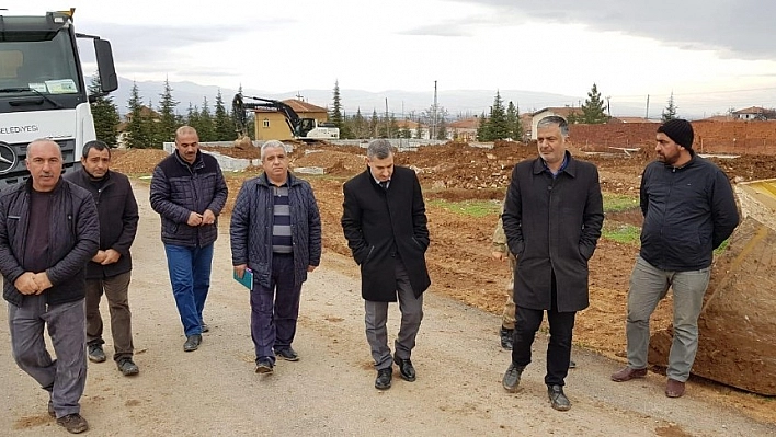 Başkan Çınar, Cem Evi inşaatını inceledi 