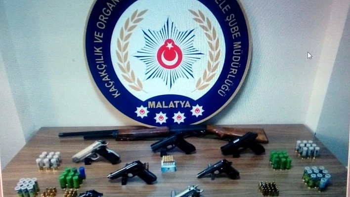 Malatya'da silah kaçakçılarına operasyon 