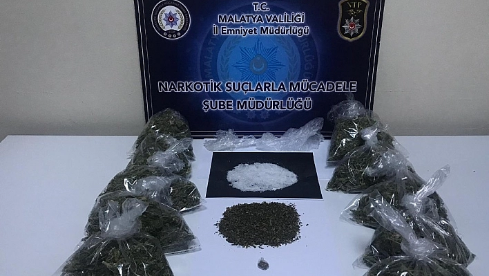 Malatya'da uyuşturucu tacirlerine darbe 