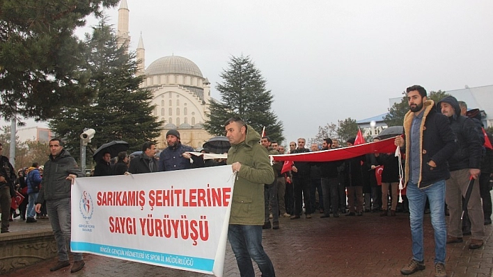 Bingöl'de 'Sarıkamış Şehitlerine Saygı Yürüyüşü' 