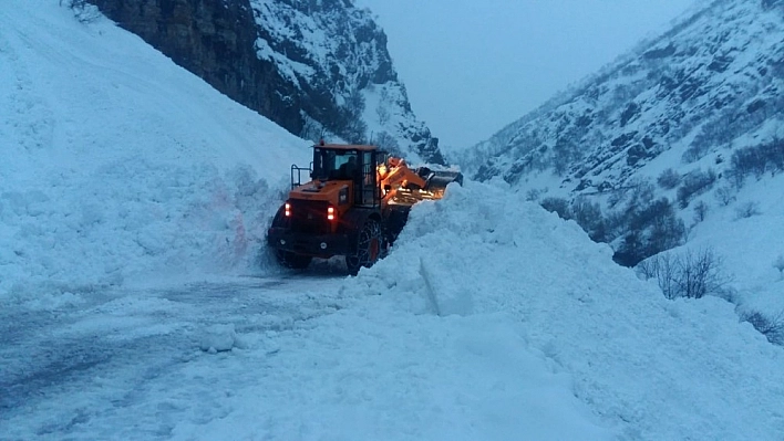 Çığ düşen Tunceli-Erzincan yolu ulaşıma açıldı 