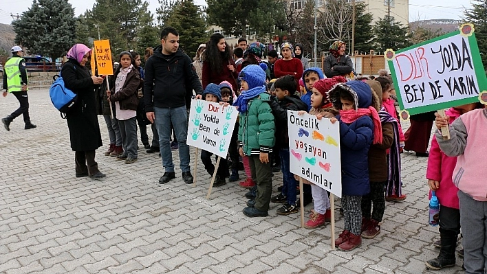 Malatya'nın ilçelerinde 'Yaya Öncelikli Trafik' etkinliği 