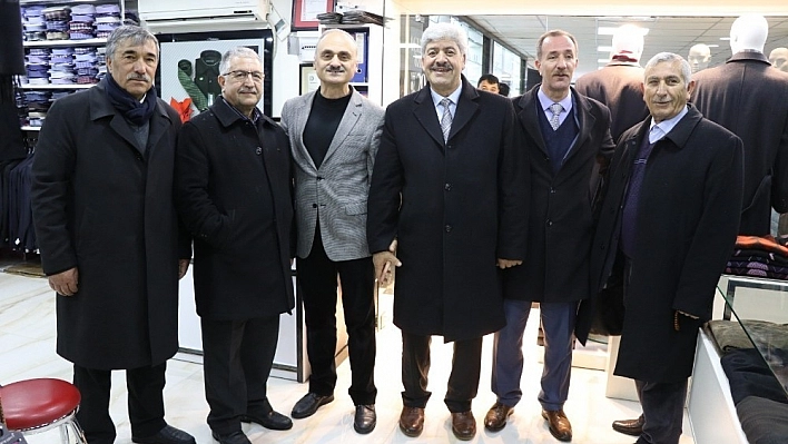 Ekinci, kapalı çarşı esnaflarını ziyaret etti 