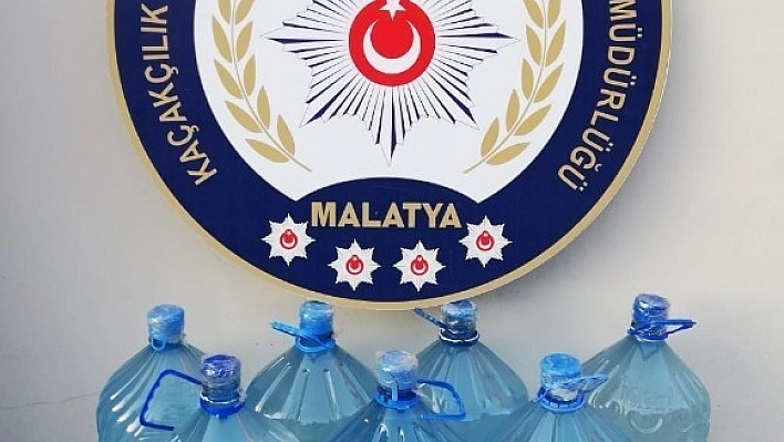 Malatya'da 171 litre kaçak içki ele geçirildi 
