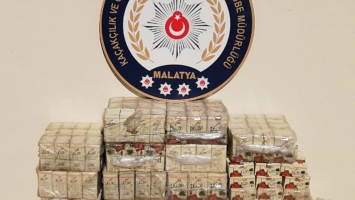 Malatya'da kaçak nargile kömürü ele geçirildi 