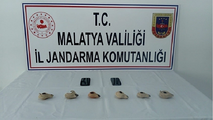 Malatya'da Roma dönemine ait tarihi eserler ele geçirildi 