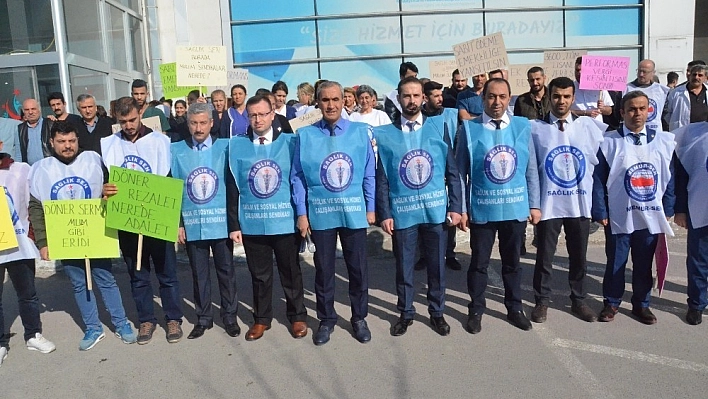 Malatya Sağlık-Sen'den 'Döner Sermaye' eylemi 