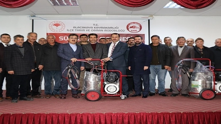 Üreticilere süt sağma makinesi desteği