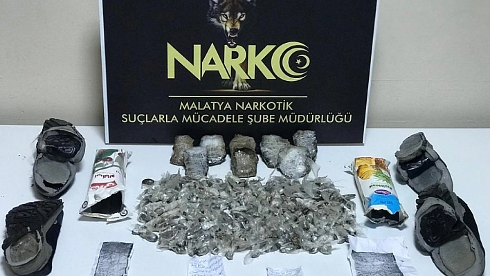 Ayakkabı tabanında esrar sevkiyatı 
