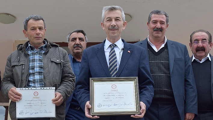 Arapgir'de Cömertoğlu mazbatasını aldı 