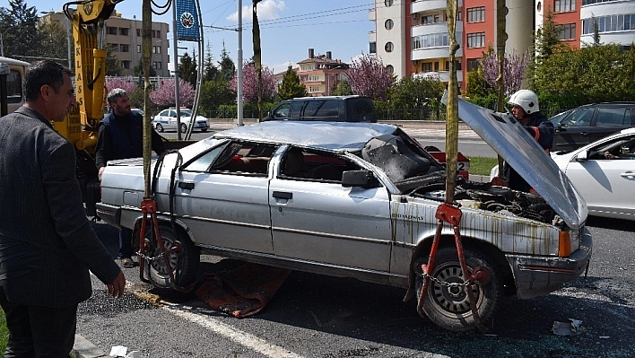 Otomobil takla attı: 1 yaralı 