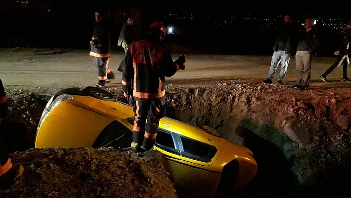 Otomobil dereye uçtu