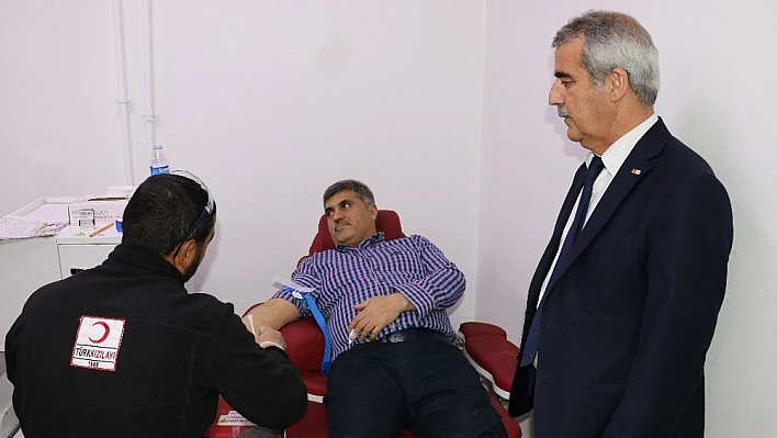 Başsavcısı Muhammet Savran'dan kan bağışı 