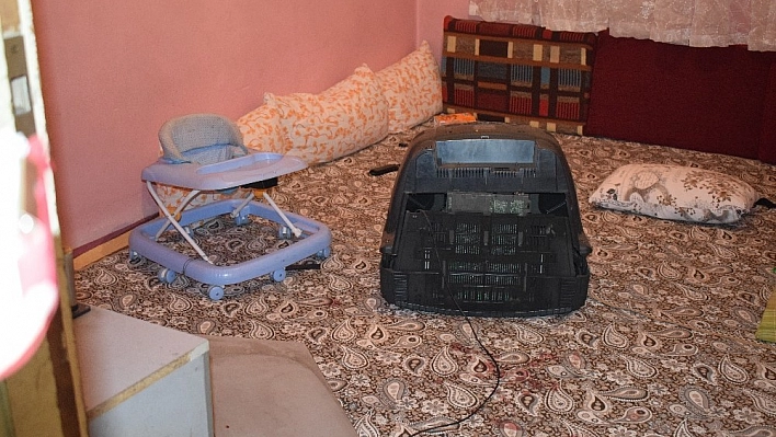 Üzerine televizyon düşen çocuk ağır yaralandı 