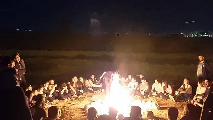 Öğrencilerin kamp keyfi 