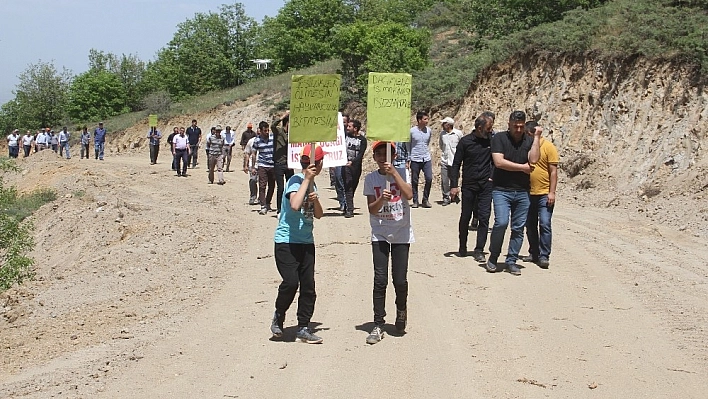 Köylülerden maden ocağı tepkisi 