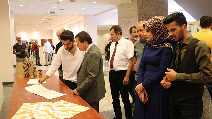 İnönü Üniversitesinde yıl sonu sergisi düzenlendi 