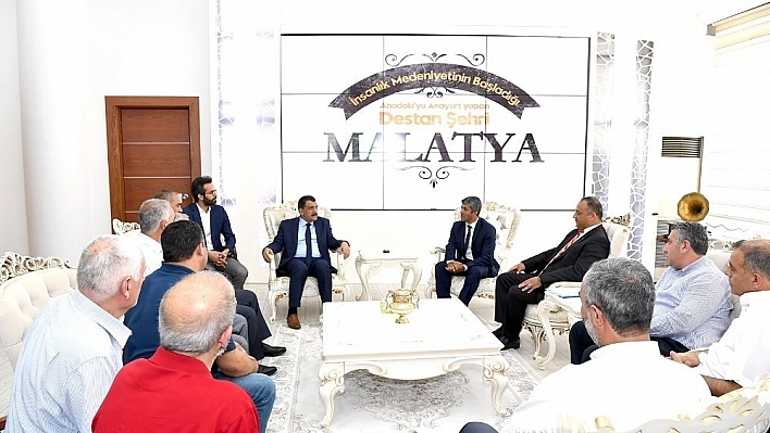 Minibüsçü esnaflarından Başkan Gürkan'a ziyaret 