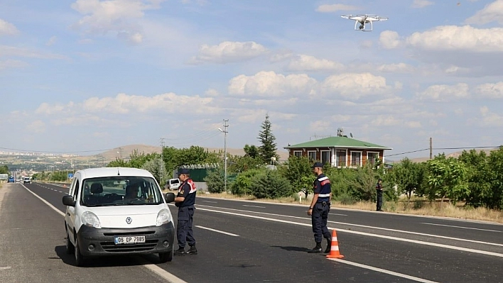 'Uçangöz'le Trafik Denetimi Gerçekleştirildi