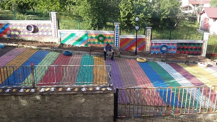 Öğrenciler ders kapsamında 'Sanat Sokağı' oluşturdu 