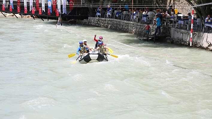 Dünya Rafting Şampiyonası heyecanı antrenmanla başladı 