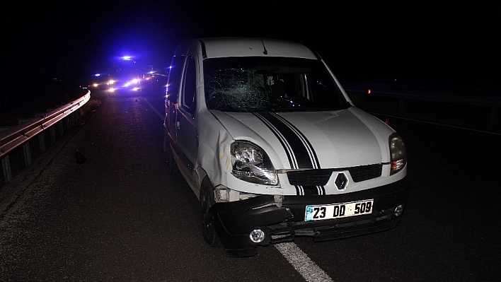 Elazığ'da  aracın çarptığı yaya  hayatını kaybetti 
