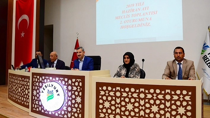 Yeşilyurt Belediye Meclisi, haziran çalışmalarını tamamladı 