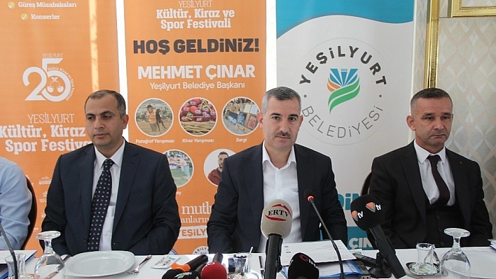 Yeşilyurt'ta 25. Kültür, Kiraz ve Spor Festivali yapılacak 