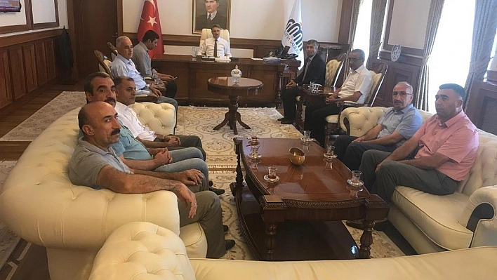 İnce, şoför esnafının sorunlarını Vali'ye anlattı 