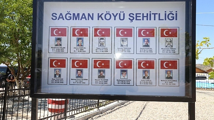 Tunceli'de 12 sivil şehit için yapılan anıt açıldı 