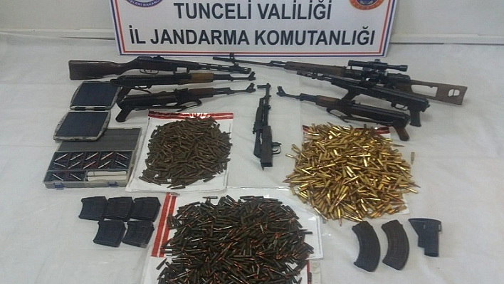 Teröristlerin Silah ve Cephaneleri Ele Geçirildi