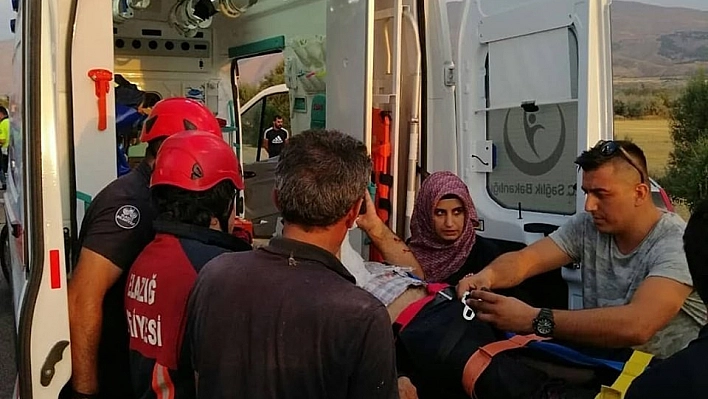 Elazığ'da trafik kazası: 2 yaralı