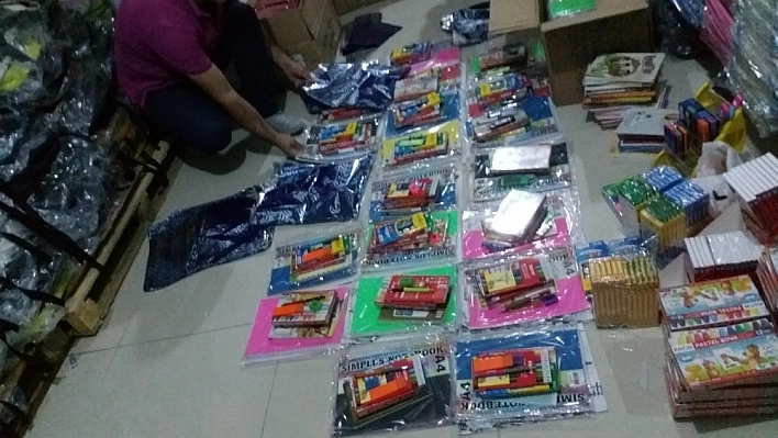 140 öğrenciye kırtasiye desteği 